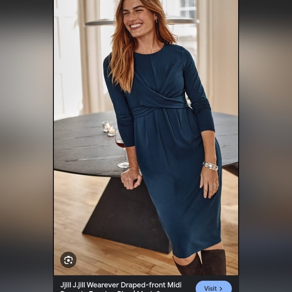 J. Jill Dresses & Skirts - J. Jill Women's Teal Long Sleeve Dress